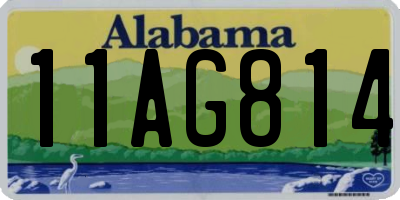 AL license plate 11AG814