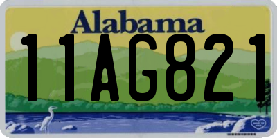 AL license plate 11AG821
