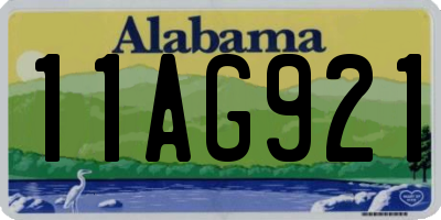 AL license plate 11AG921