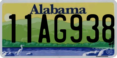 AL license plate 11AG938