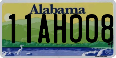 AL license plate 11AH008