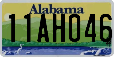 AL license plate 11AH046