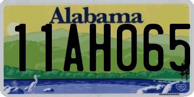 AL license plate 11AH065