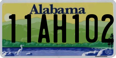 AL license plate 11AH102