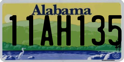 AL license plate 11AH135