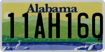 AL license plate 11AH160
