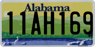 AL license plate 11AH169