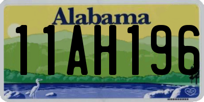 AL license plate 11AH196