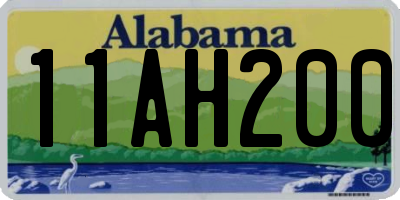 AL license plate 11AH200