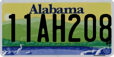 AL license plate 11AH208