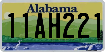 AL license plate 11AH221