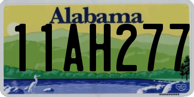 AL license plate 11AH277