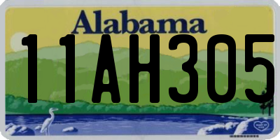 AL license plate 11AH305