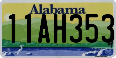 AL license plate 11AH353
