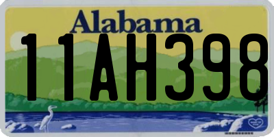 AL license plate 11AH398