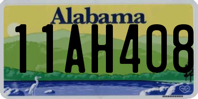 AL license plate 11AH408