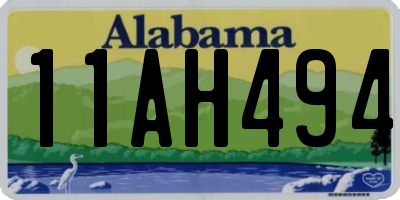 AL license plate 11AH494