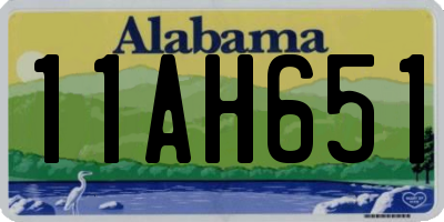 AL license plate 11AH651