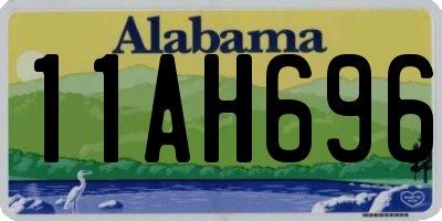 AL license plate 11AH696