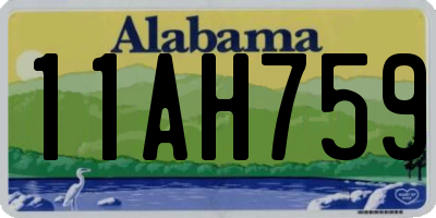 AL license plate 11AH759