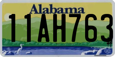 AL license plate 11AH763