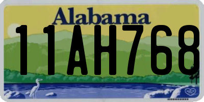 AL license plate 11AH768