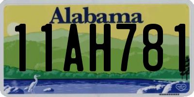 AL license plate 11AH781
