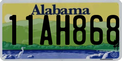 AL license plate 11AH868