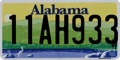AL license plate 11AH933