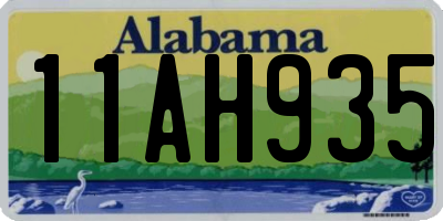 AL license plate 11AH935