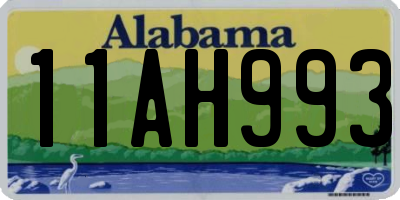 AL license plate 11AH993