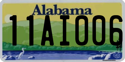AL license plate 11AI006