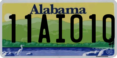 AL license plate 11AI010