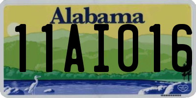 AL license plate 11AI016