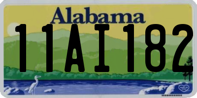 AL license plate 11AI182