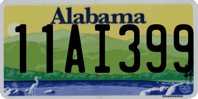 AL license plate 11AI399