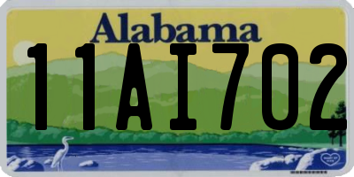 AL license plate 11AI702