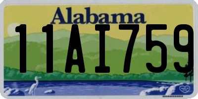 AL license plate 11AI759