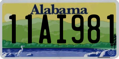 AL license plate 11AI981