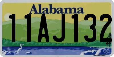 AL license plate 11AJ132