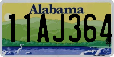 AL license plate 11AJ364