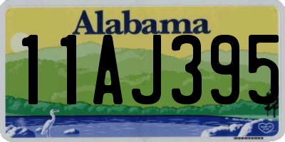 AL license plate 11AJ395