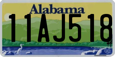 AL license plate 11AJ518