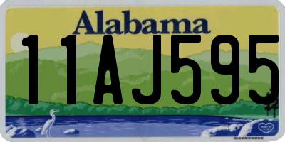 AL license plate 11AJ595