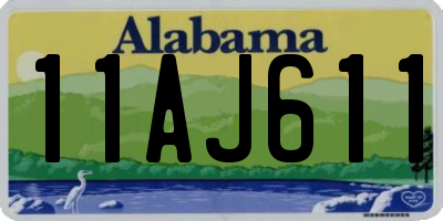 AL license plate 11AJ611