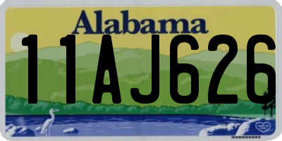 AL license plate 11AJ626