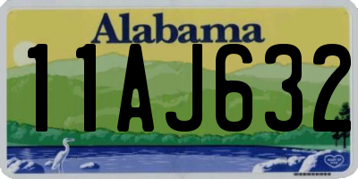 AL license plate 11AJ632