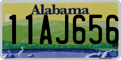 AL license plate 11AJ656