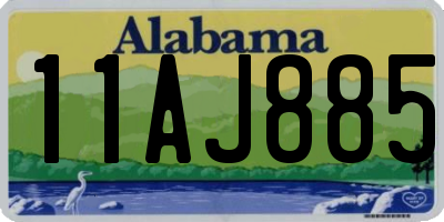 AL license plate 11AJ885