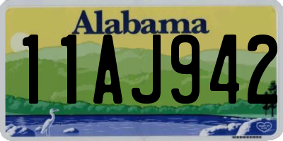 AL license plate 11AJ942